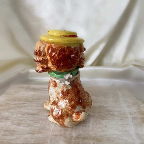 Vintage Parisienne French spaniel dog ceramic figurine beret home decor dog - Picture 3 of 5